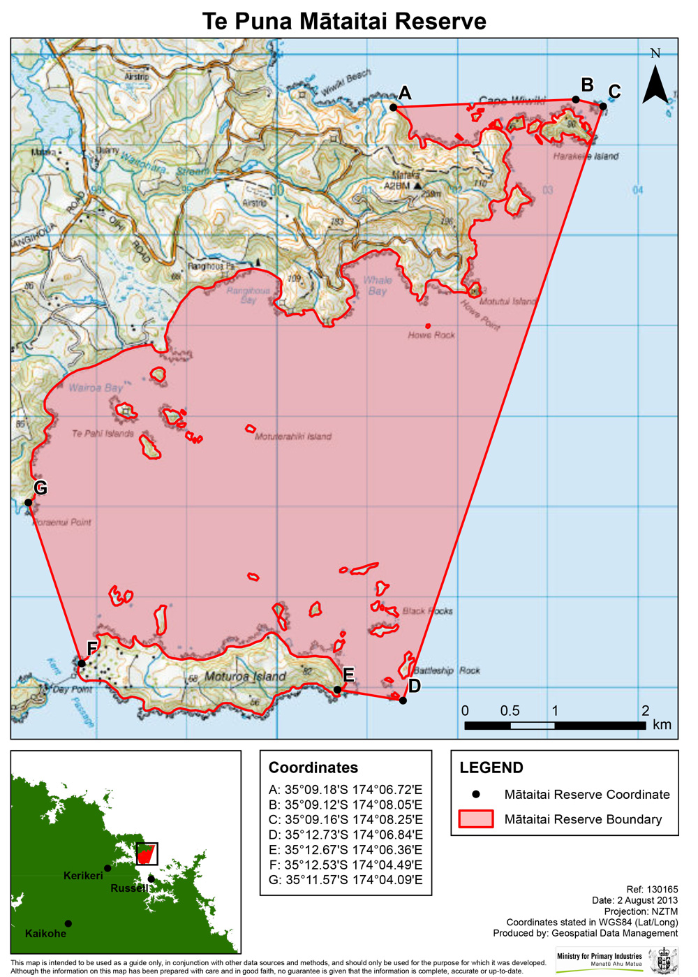 map mataitai te puna